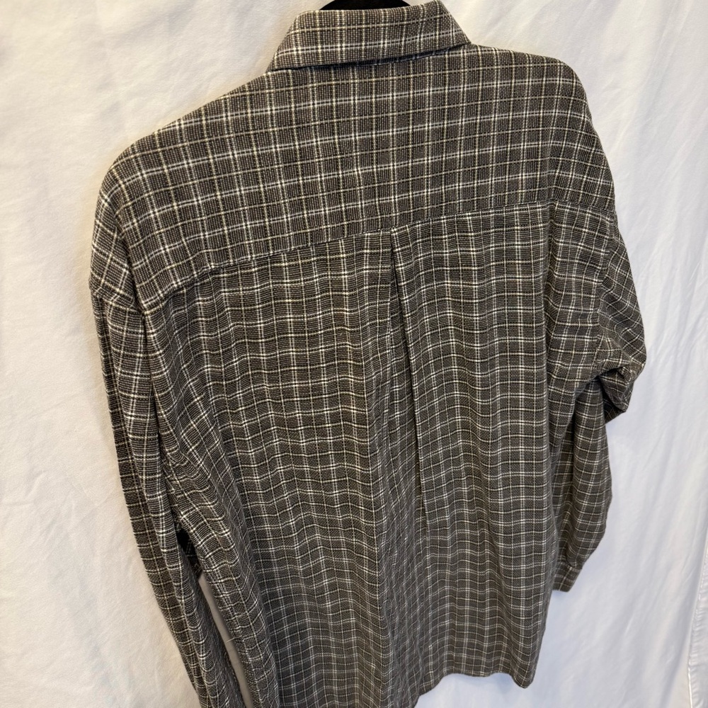 ViSiVo Textured Brown Plaid Button-Up Shirt Men’s L 16-16½‎ Classic Grandpacore - Picture 11 of 14